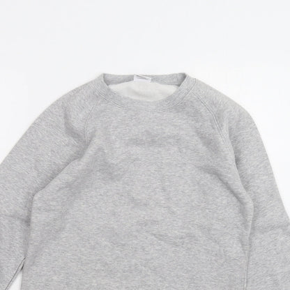 Preloved Fruit of the Loom Mens Grey   Pullover Jumper Size XS - Detail