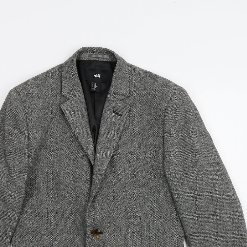 H&M Womens Grey   Jacket  Size 16