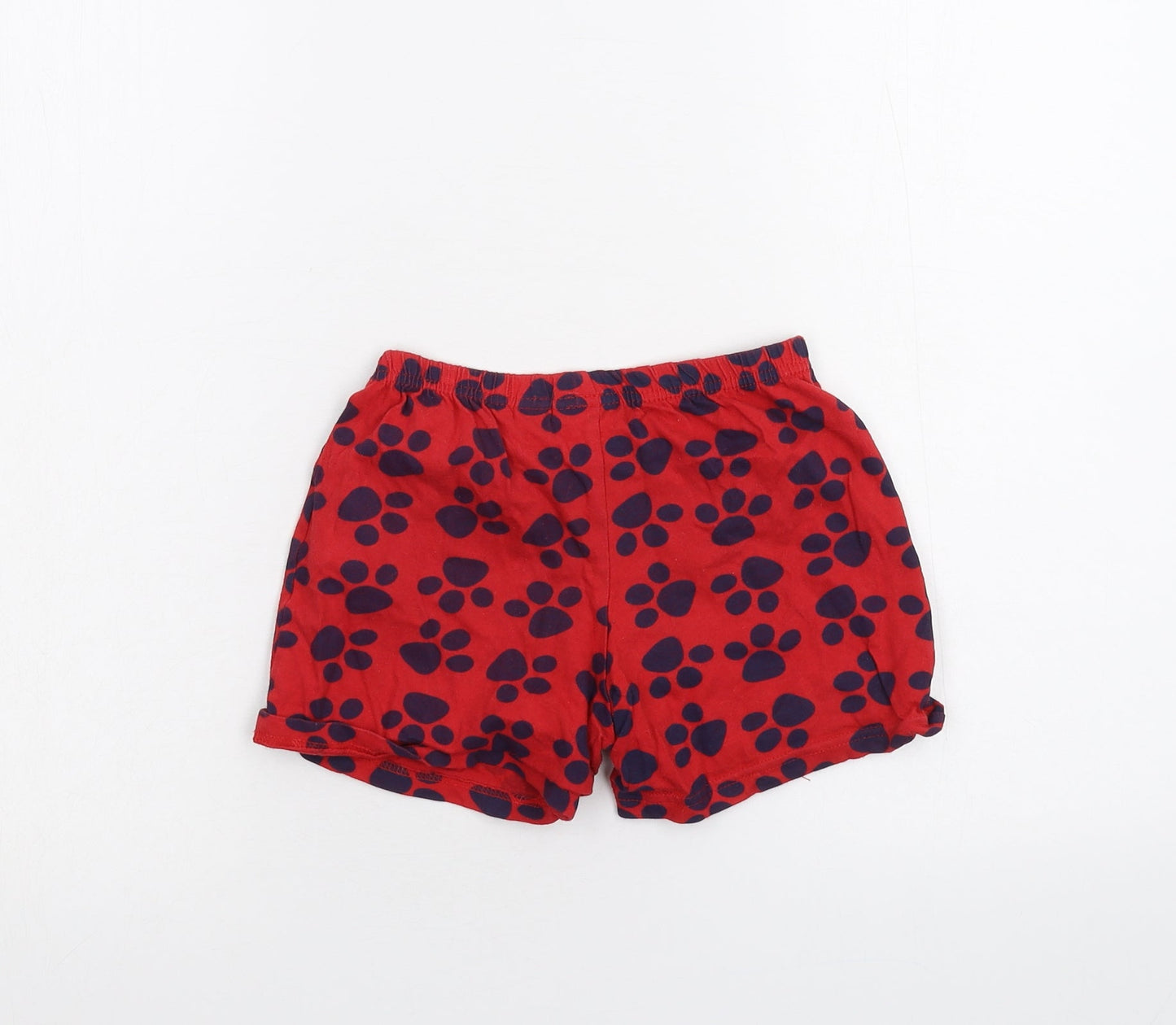 Nickelodeon Girls Red   Sweat Shorts Size 5-6 Years