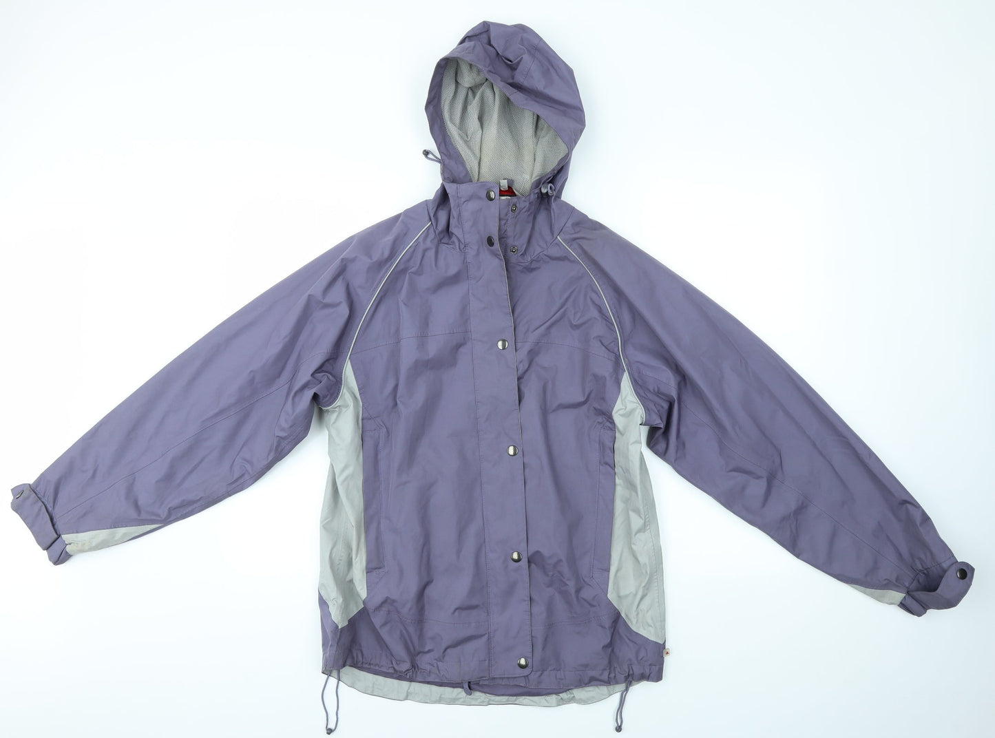ONE VALLEY Womens Purple   Rain Coat Coat Size M