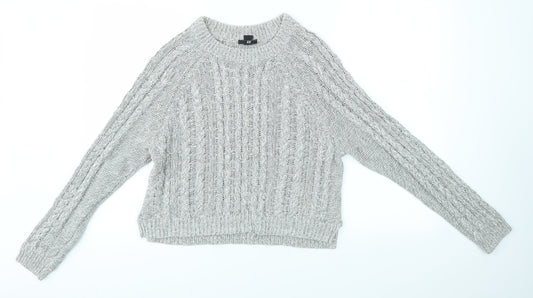 H&M Womens Grey   Pullover Jumper Size S