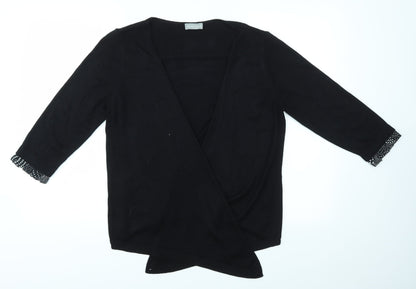 Per Una Womens Black   Cardigan Jumper Size 14
