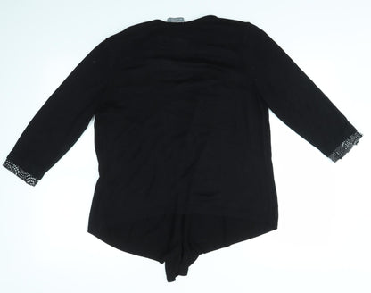 Per Una Womens Black   Cardigan Jumper Size 14