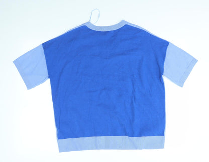 Marks & Spencer Womens Blue   Pullover Jumper Size 14