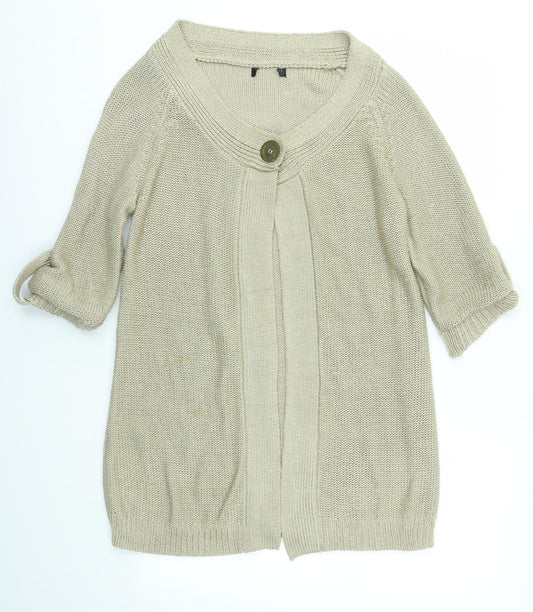 Preworn Womens Brown   Cardigan Jumper Size 14