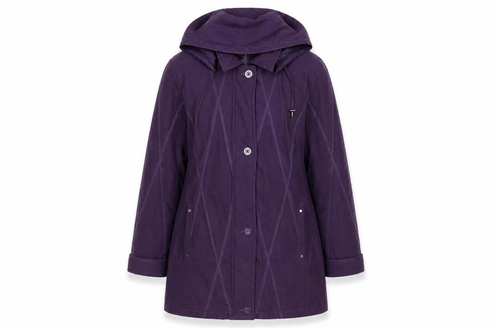 Bonmarché Womens Purple Overcoat Coat Size M