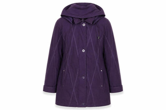 Bonmarché Womens Purple Overcoat Coat Size M