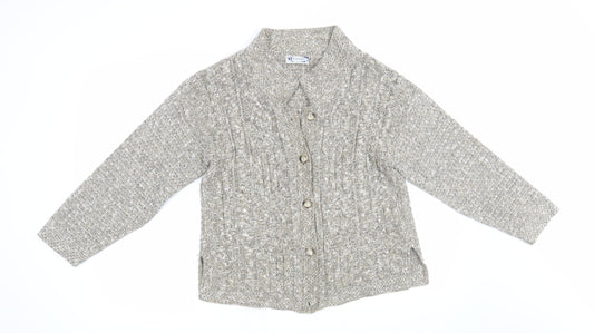 Express Womens Grey   Cardigan Jumper Size M