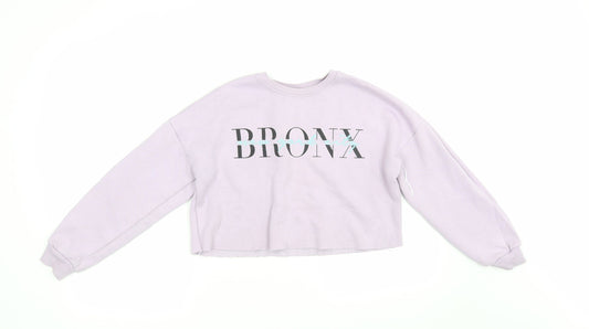 New Look Girls Purple   Pullover Sweatshirt Size 12 Years  - Bronx