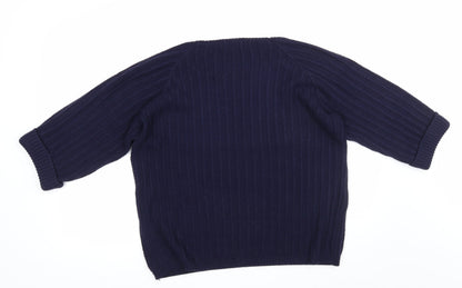 Bassini Womens Blue   Pullover Jumper Size L