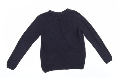 Back view of Only & Sons men’s blue jumper, size M