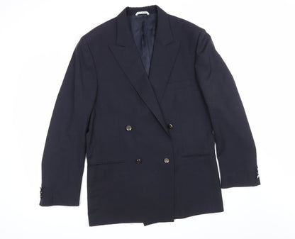 Preloved Giorgio Veneziani Mens Blue   Jacket Blazer Size 42 - Front