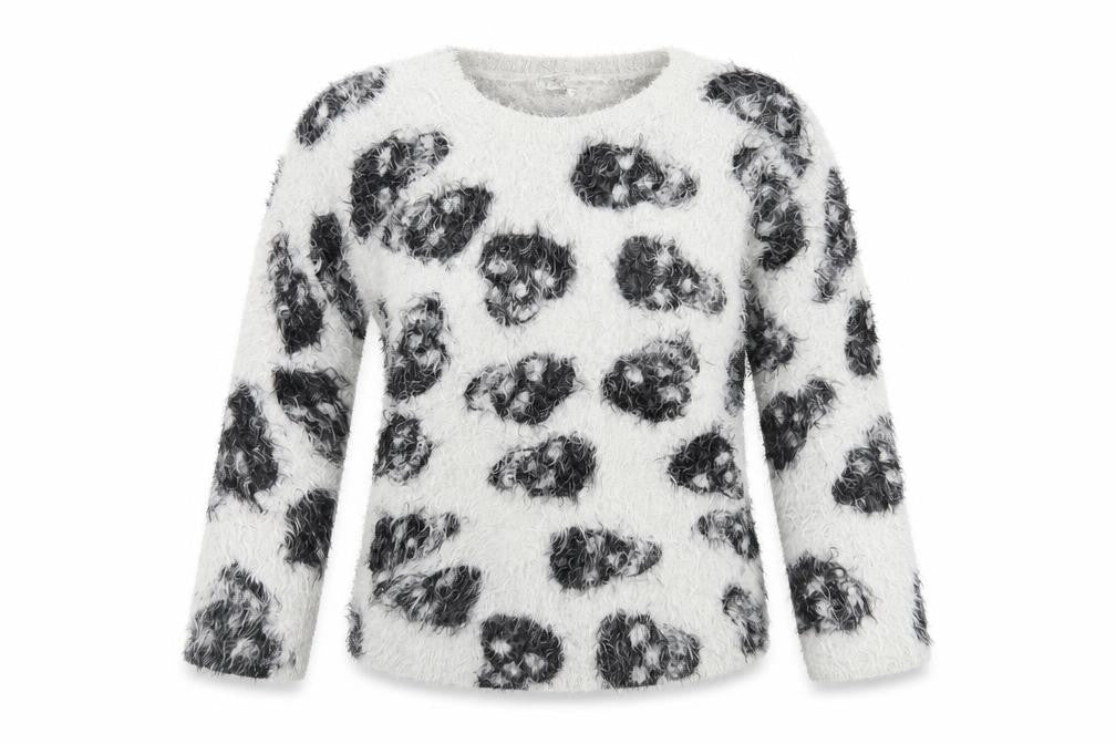 Cameo Rose Womens Grey Floral Pullover Jumper Size S