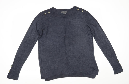 Primark Womens Grey   Pullover Jumper Size S