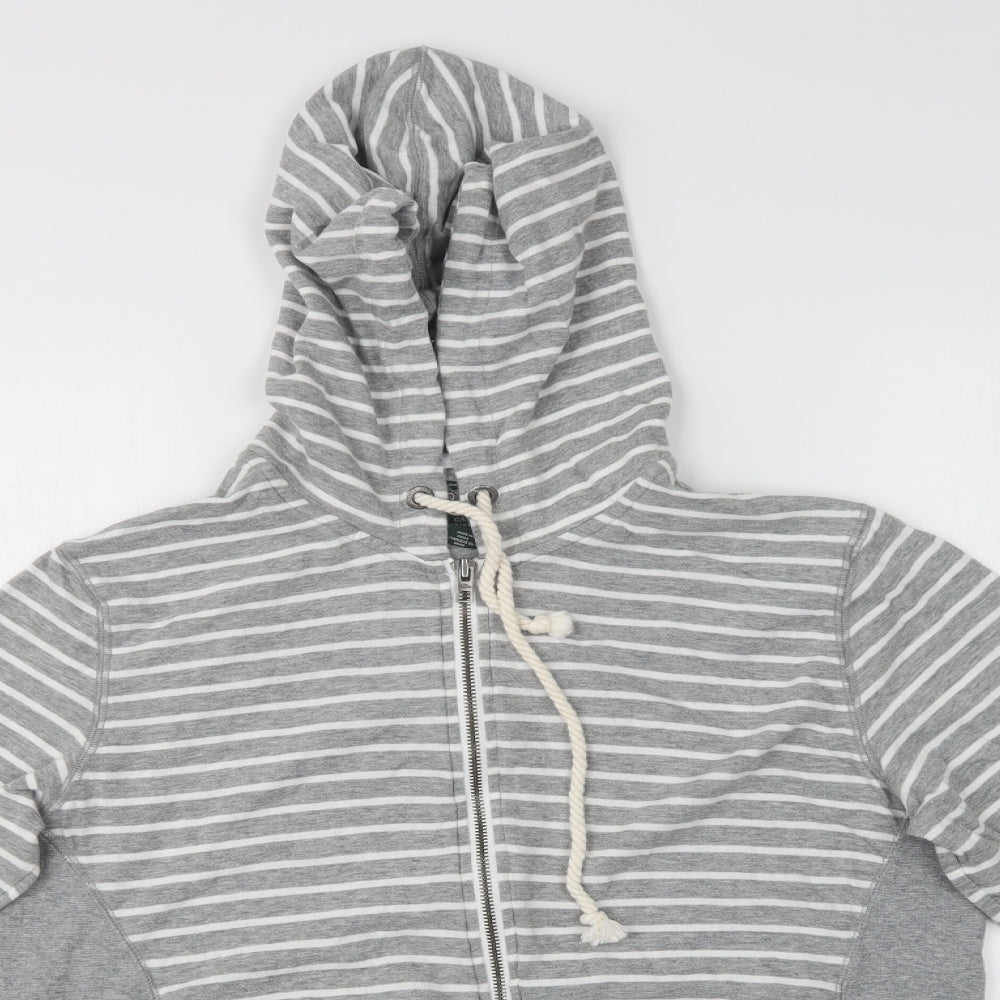 Roots Womens Multicoloured Striped  Full Zip Hoodie