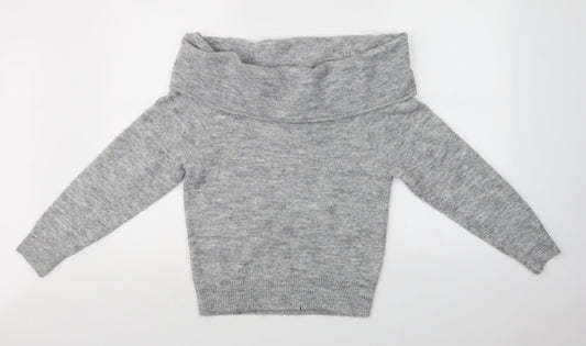 H&M Womens Grey   Pullover Jumper Size XS
