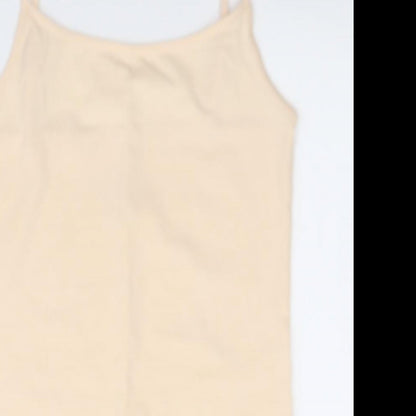 Close-up detail of Atmosphere women’s ivory basic blouse, size UK 10