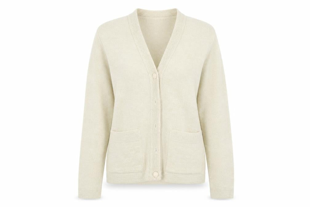 Preworn Womens Beige   Cardigan Jumper Size S