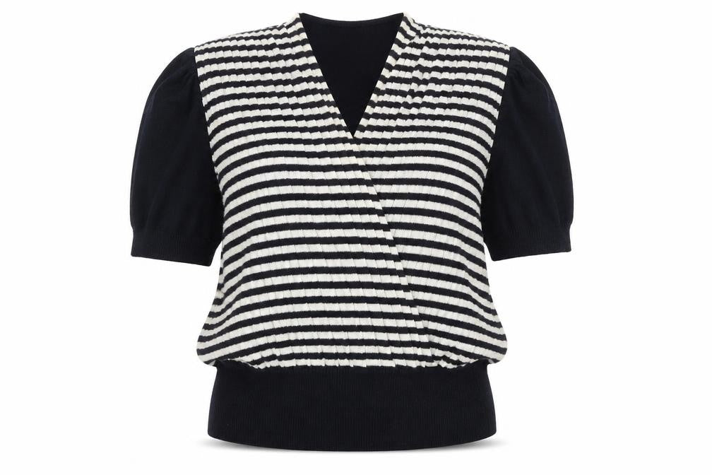 Preworn Womens Blue Striped  Pullover Jumper Size 16
