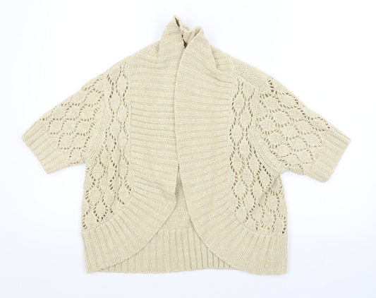 BHS Womens Beige Argyle/Diamond  Cardigan Jumper