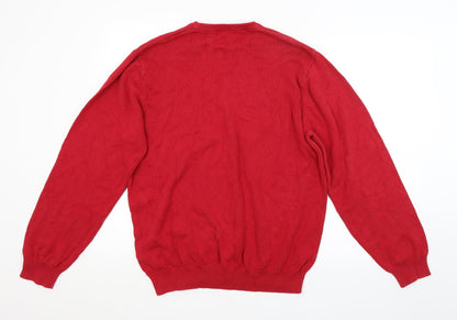 Back view of Dunnes men’s red jumper, size L