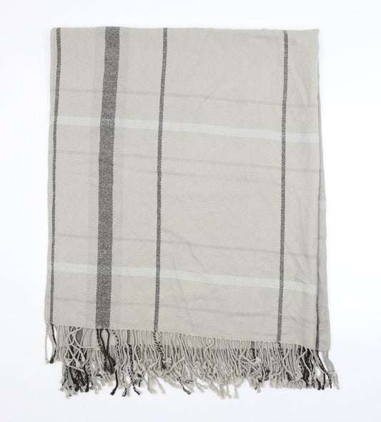 Preworn Unisex Grey Check   Shawl/Wrap