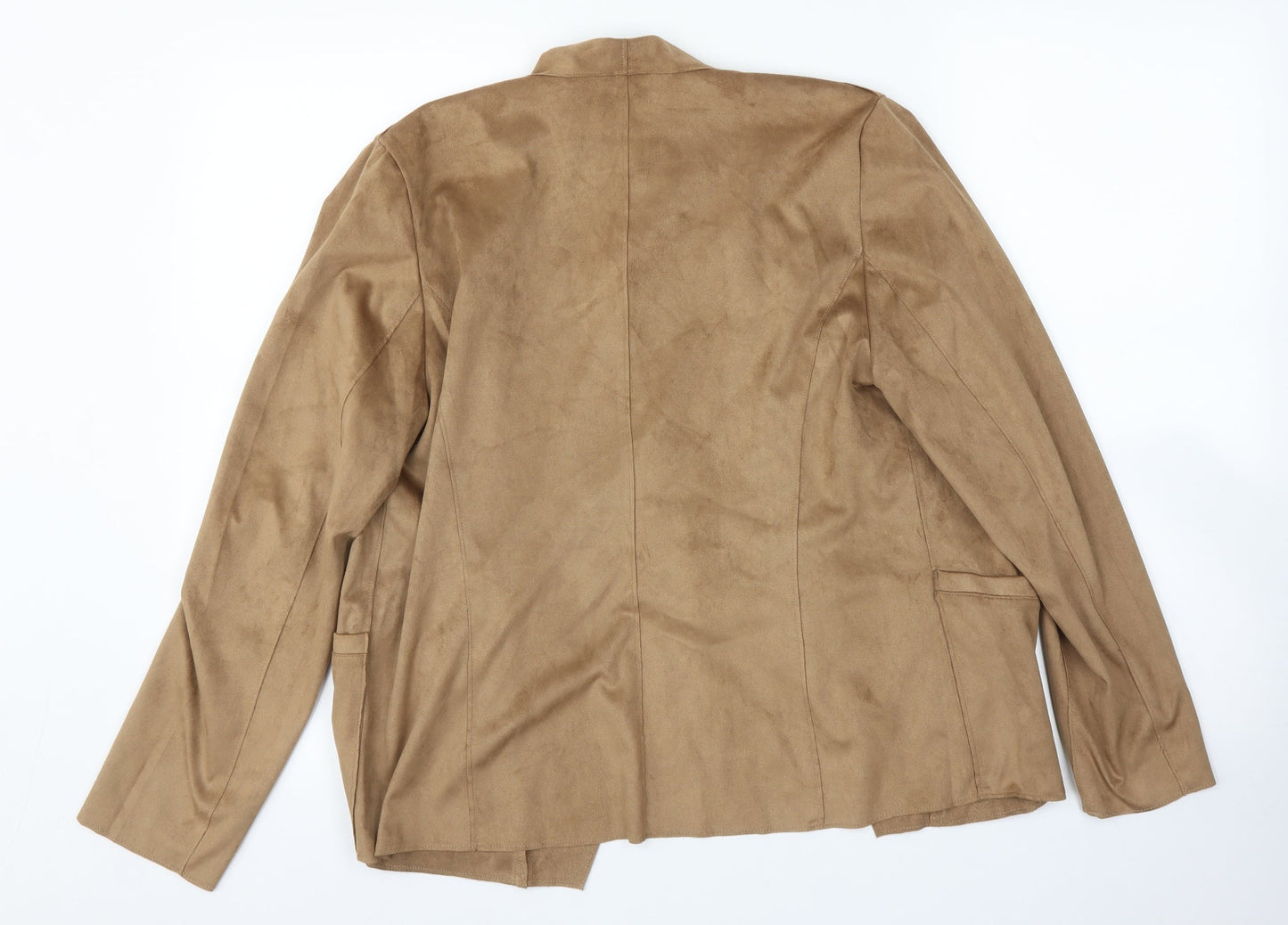 Suzanne Grae Womens Brown   Wrap Jumper Size M