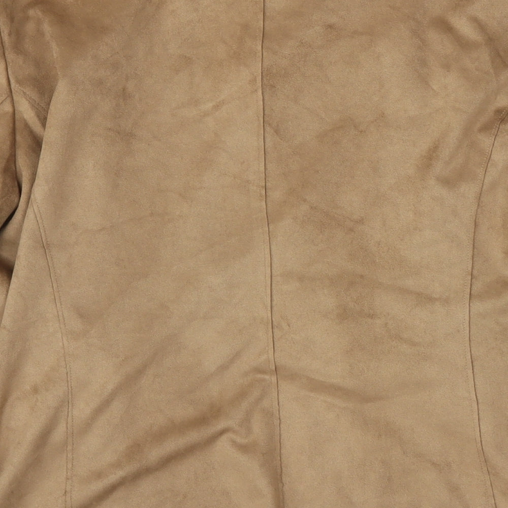 Suzanne Grae Womens Brown   Wrap Jumper Size M