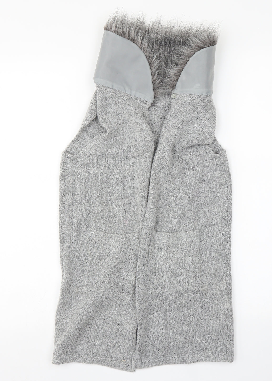 Primark Girls Grey   Wrap Jumper Size 8-9 Years