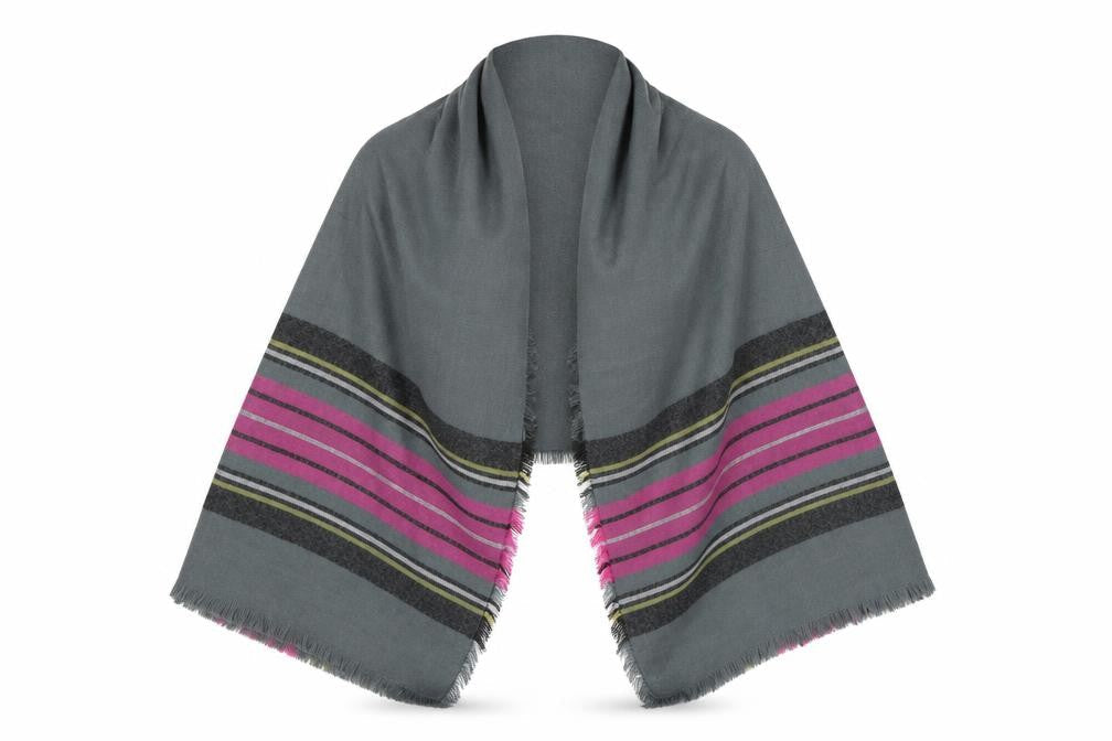 Preworn Womens Multicoloured Striped   Shawl/Wrap