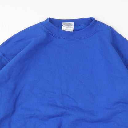 Preloved Gildan Womens Blue   Pullover Sweatshirt Size L - Detail