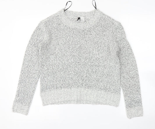 H&M Womens Grey   Pullover Jumper Size XS
