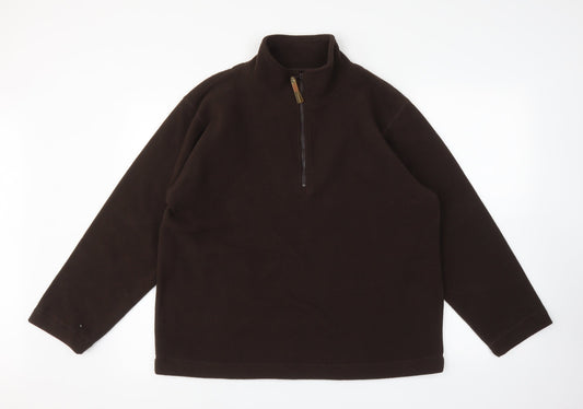 Suzanne Grae Womens Brown   Pullover Sweatshirt Size M