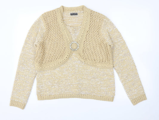 Ann Marie Womens Gold   Pullover Jumper Size S