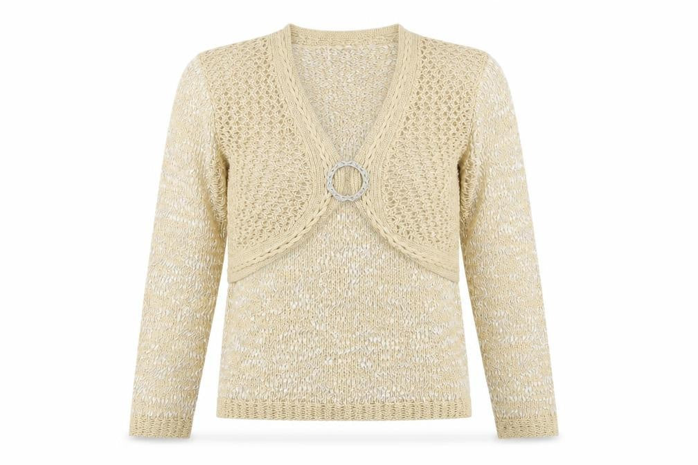 Ann Marie Womens Gold   Pullover Jumper Size S