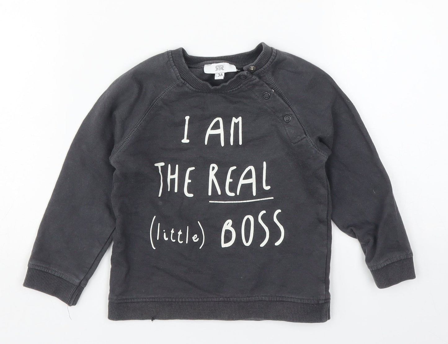 La Redoute Boys Grey   Pullover Sweatshirt Size 2 Years