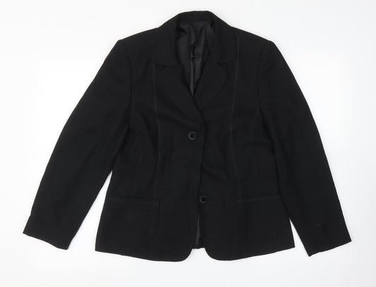 Kirsten Womens Black   Jacket Sport Coat Size 12