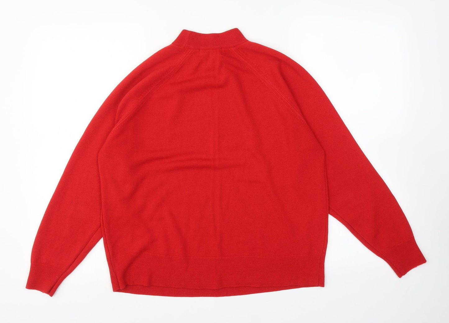 Jessica Reid Womens Red   Pullover Sweatshirt Size 16