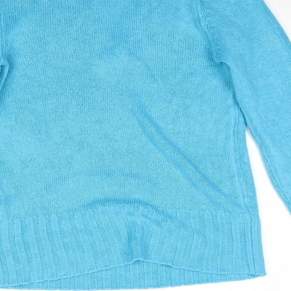 bpc Womens Blue  Knit Pullover Jumper Size XS