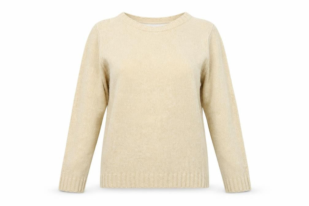 Marks & Spencer Womens Beige  Knit Pullover Jumper Size 12