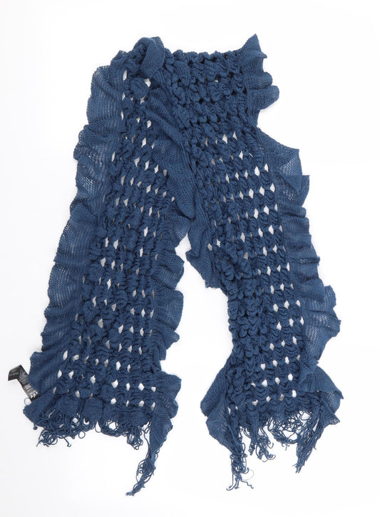 Per Una Womens Blue    Scarf   - Ruffled Scarf