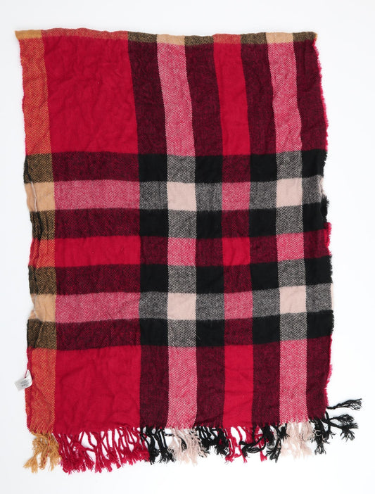 Primark Womens Red Check   Shawl/Wrap