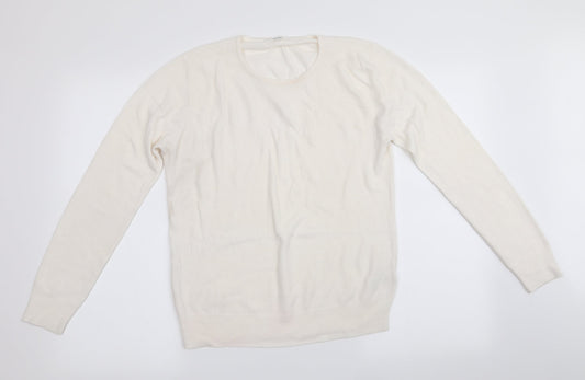 Marks and Spencer Womens Ivory   Pullover Jumper Size 8