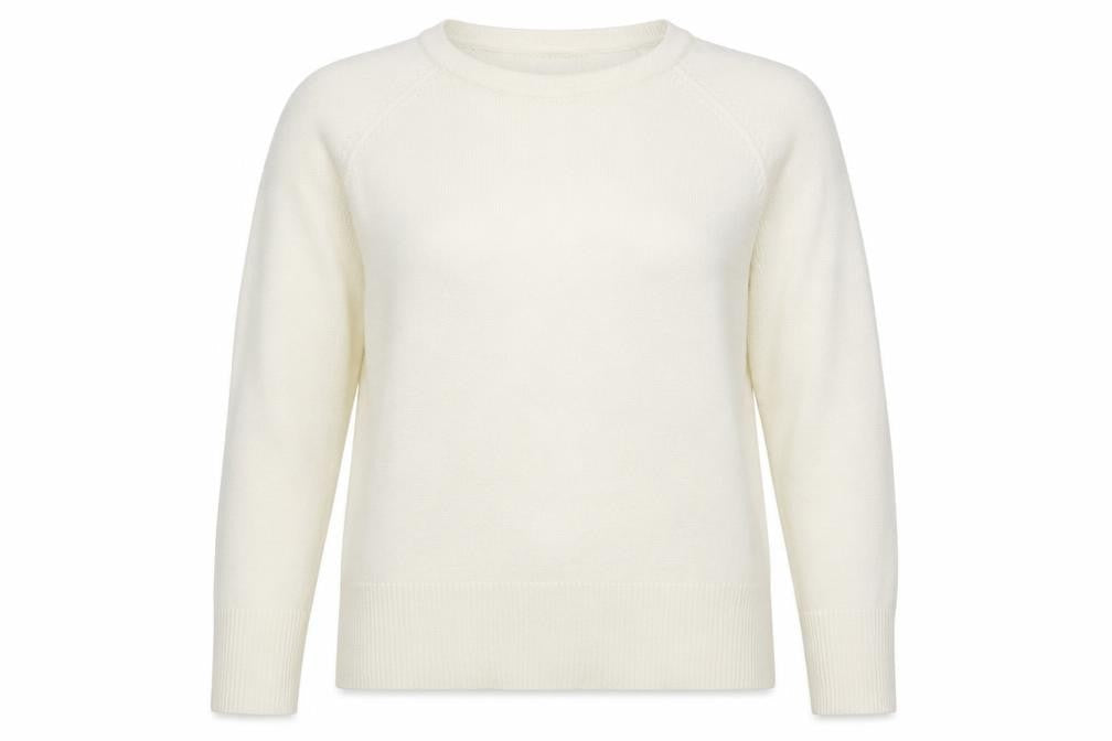 Sarah Hamilton Womens Ivory  Knit Pullover Jumper Size L