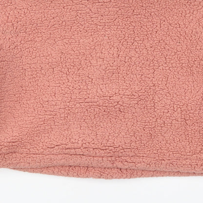 Preloved Topshop Womens Pink  Fleece Jacket  Size 6 - Label