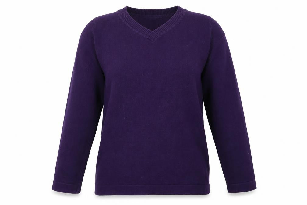 Entropy Womens Purple  Knit Pullover Jumper Size L