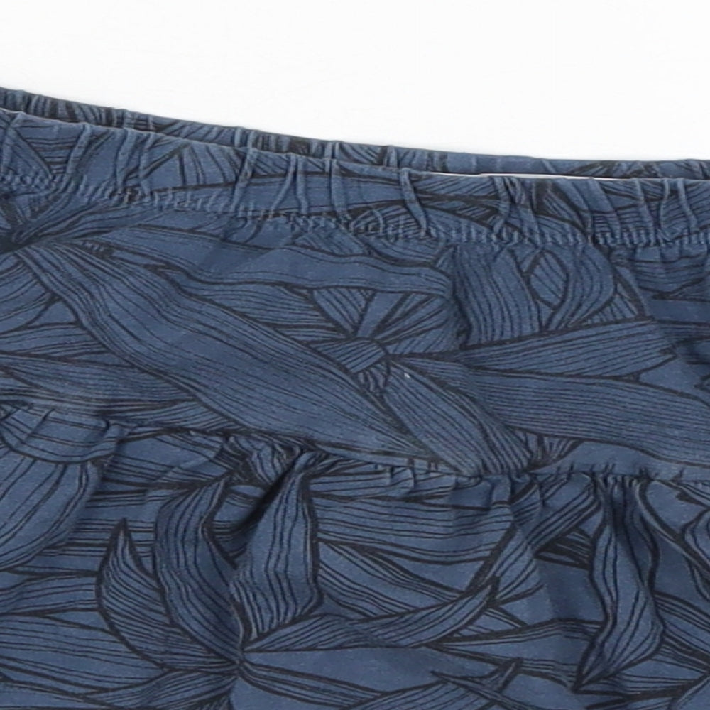La Redoute Girls Blue Floral  Skater Skirt Size 12 Years