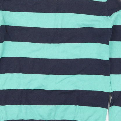 Gap Mens Blue Striped Knit Pullover Jumper Size S
