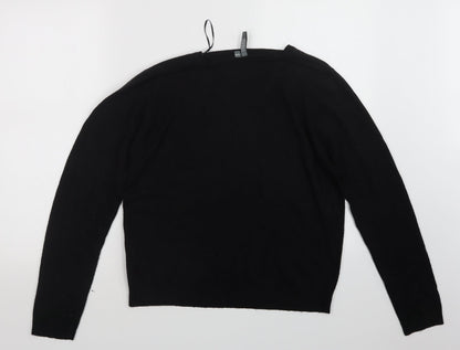 Back view of Originals women’s black knit jumper, size UK 12