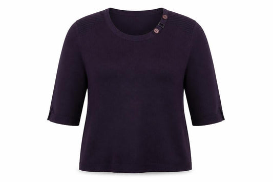 Olsen Womens Purple  Knit Pullover Jumper Size 16